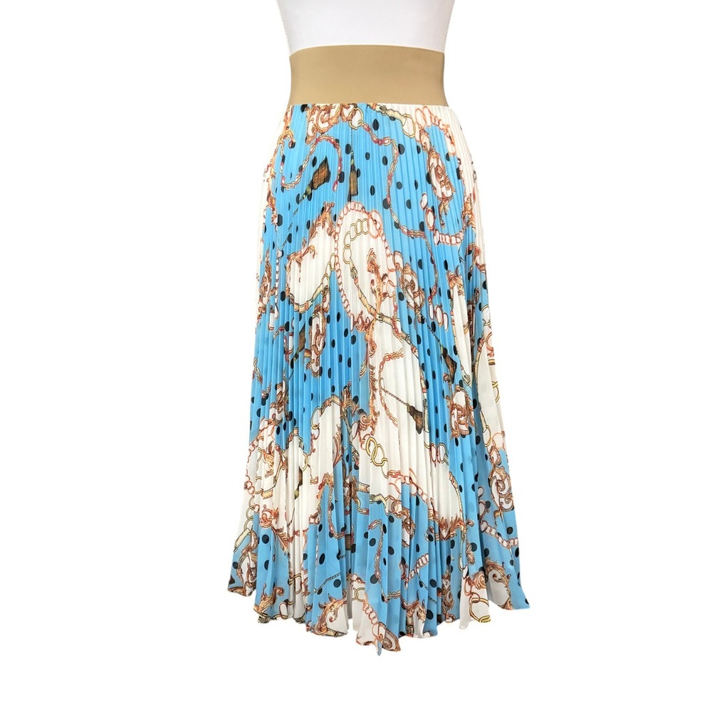 Loyd/Ford LA*SKRTS Pleated Chiffon Midi Skirt Size 1 (SM) Designer Luxury Chain - Picture 2 of 12